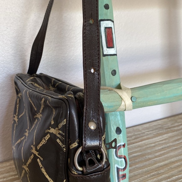 Longchamp - Vintage Lattice Pattern Shoulder Bag - Picture 4 of 11